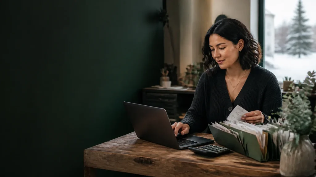Small business accounting in calgary | kl accounting tax associates Calgary small business owner organizing accounting records